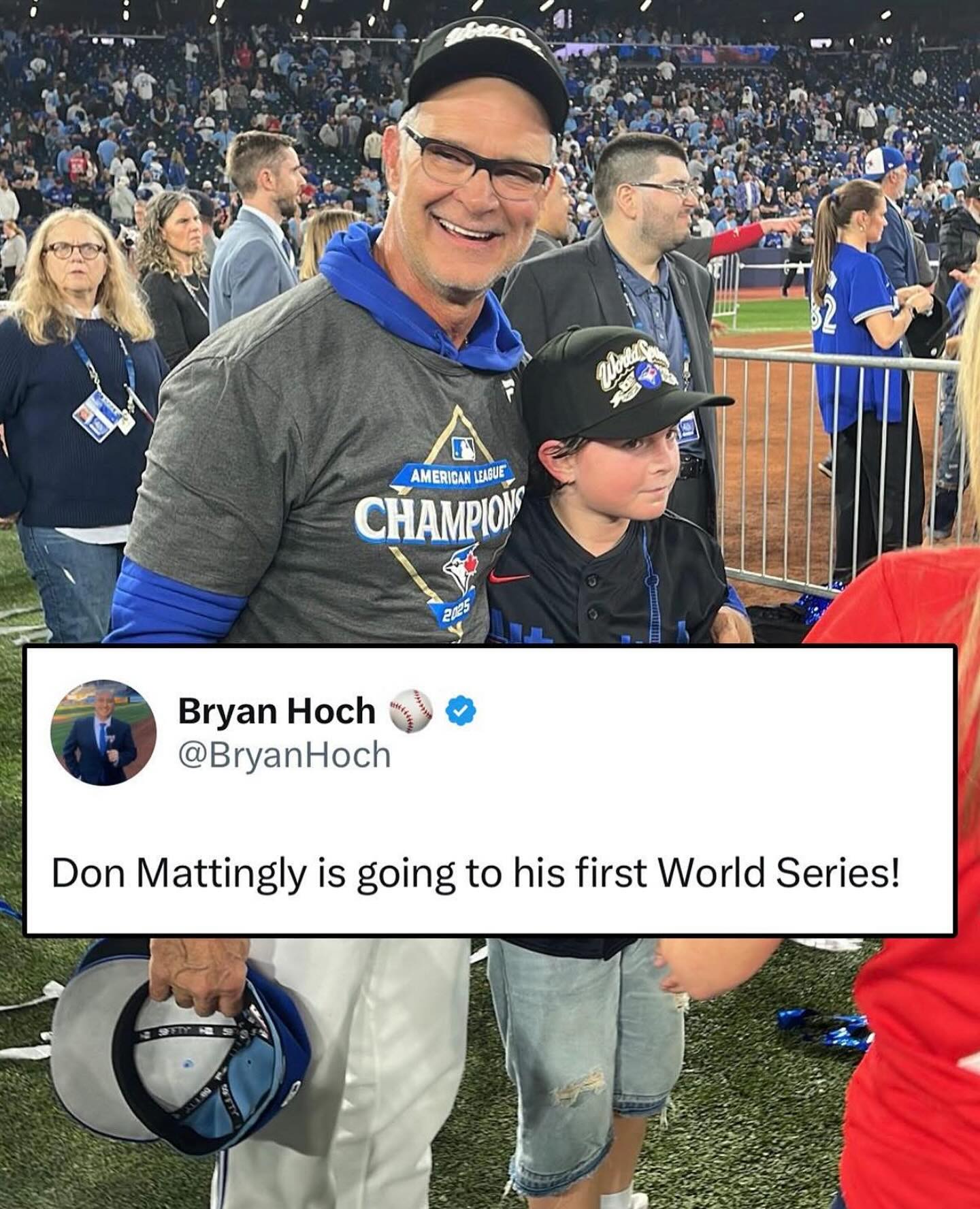 The ONLY silver lining for Yankees fans. Good for Donnie. During the mid 80s-early 90s he was one of the ONLY reasons to watch the Yankees play. Class act and it’s well-deserved. 

•
#donmattingly #nyyankees #bluejays #mlbpostseason