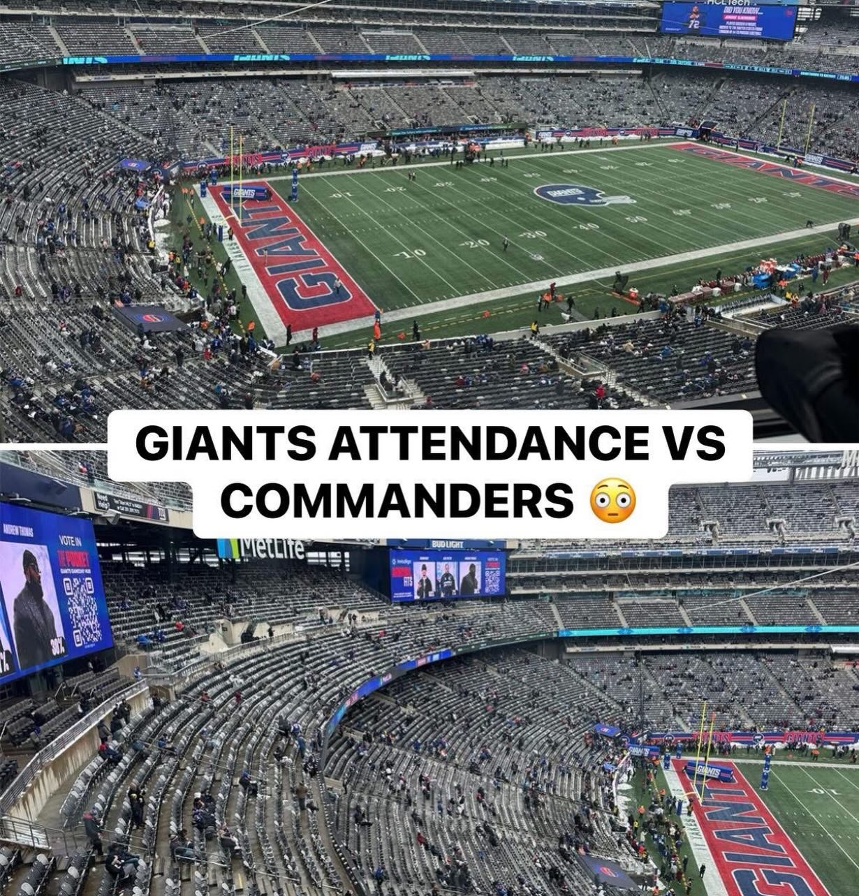 Sad times at MetLife these days!
•
#metlifestadium #nfl #nygiants
