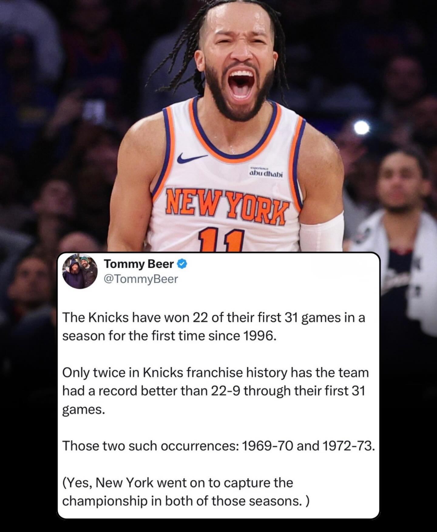 Feeling like it could be *the* season… 🤞🏻 🙏 
•
•
#knicks#l #nba #jalenbrunson