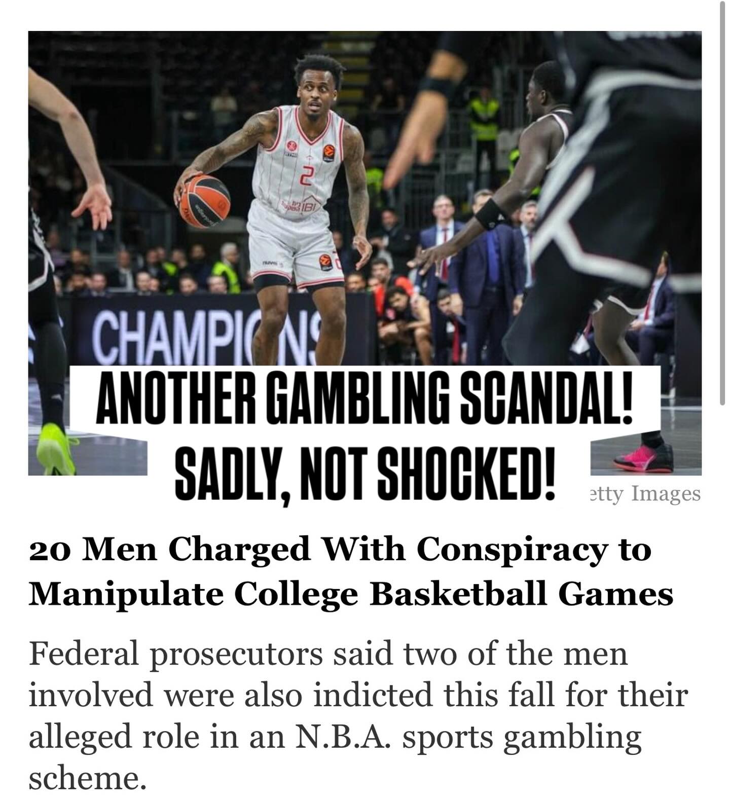 Reform is needed, it’s out of hand. 
•
•
#gambling #gamblingscandal